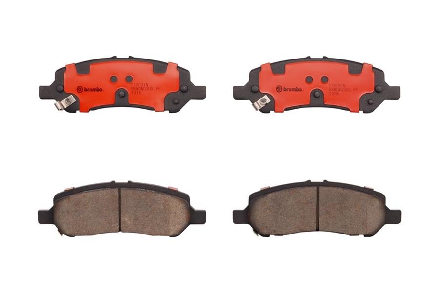 Brembo NAO Ceramic Brake Pads P18031N Pads, NOA Ceramic, Dodge, Rear, Set thumbnail 2