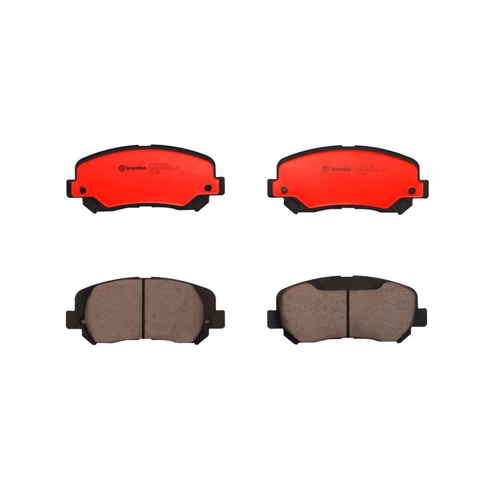 Brembo NAO Ceramic Brake Pads P18032N Pads, NOA Ceramic, Chrysler, Dodge, Front, Set