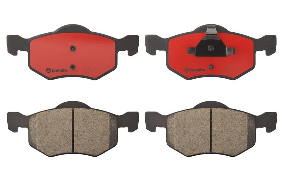 Brembo NAO Ceramic Brake Pads P24056N Pads, Brembo, Ceramic, Integrally Molded, Shims, Ford, Set thumbnail 2