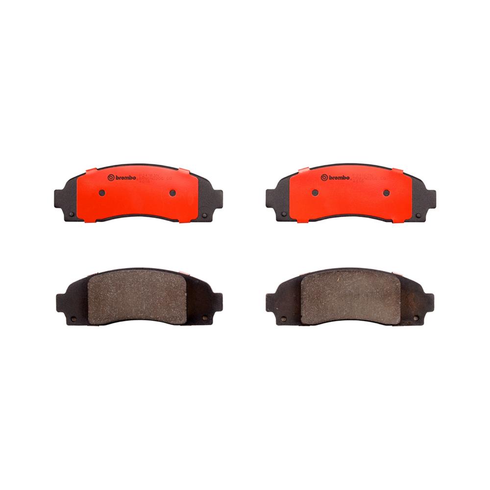 Brembo NAO Ceramic Brake Pads for 2001-2005 EXPLORER SPORT TRAC - P24183N Pads, Brembo, Ceramic, Integrally Molded, Shims, Ford, Set