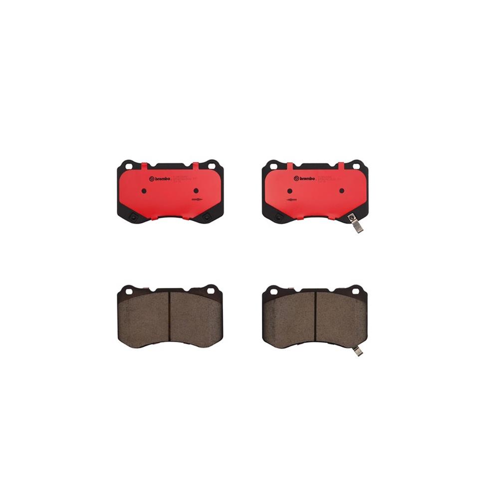 Brembo NAO Ceramic Brake Pads P28059N Pads, Brembo, Ceramic, Integrally Molded, Shims, For use on Acura®, Set