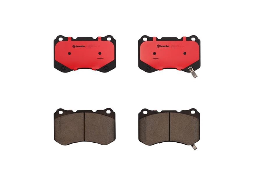 Brembo NAO Ceramic Brake Pads P28059N Pads, Brembo, Ceramic, Integrally Molded, Shims, For use on Acura®, Set thumbnail 2