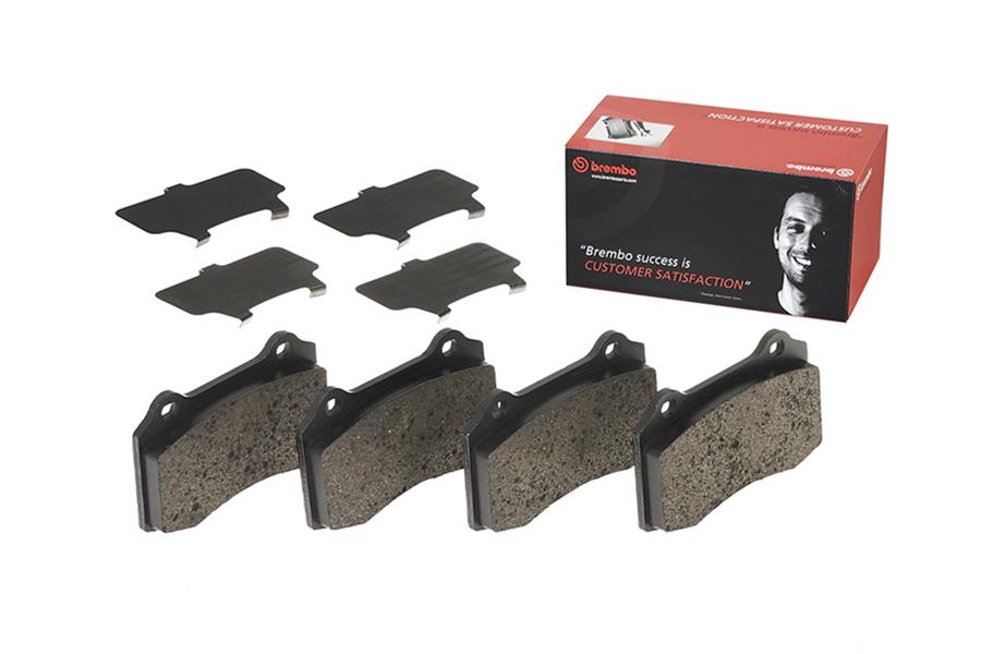 Brembo Low-Met Brake Pads P30074 Pads, Brembo, Semi-Metallic, Integrally Molded, Shims, For Hyundai, Set thumbnail 5