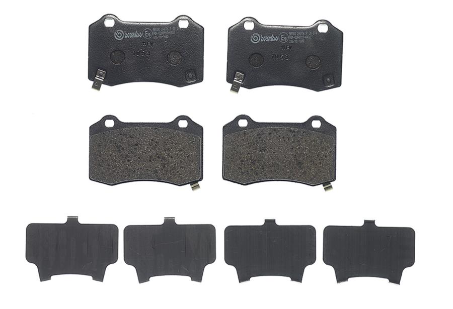 Brembo Low-Met Brake Pads P30074 Pads, Brembo, Semi-Metallic, Integrally Molded, Shims, For Hyundai, Set thumbnail 4