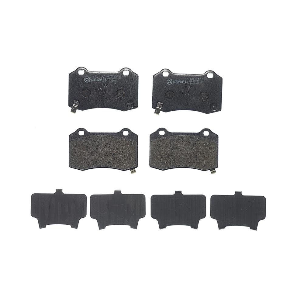 Brembo Low-Met Brake Pads P30074 Pads, Brembo, Semi-Metallic, Integrally Molded, Shims, For Hyundai, Set thumbnail 3