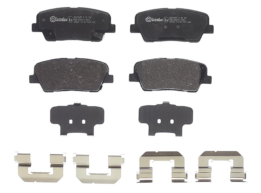 Brembo P30104 Brembo LowMet Brake Pads Summit Racing