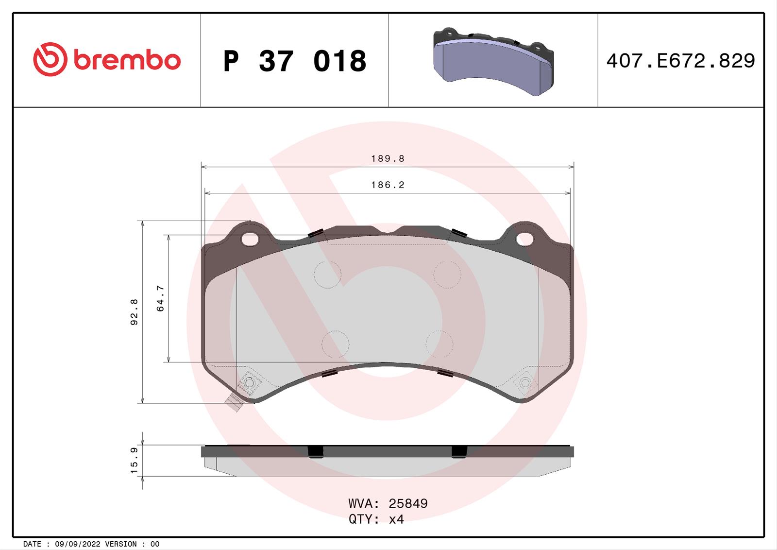 Brembo KT04315 Brembo Disc Brake Pad and Rotor Kits | Summit Racing