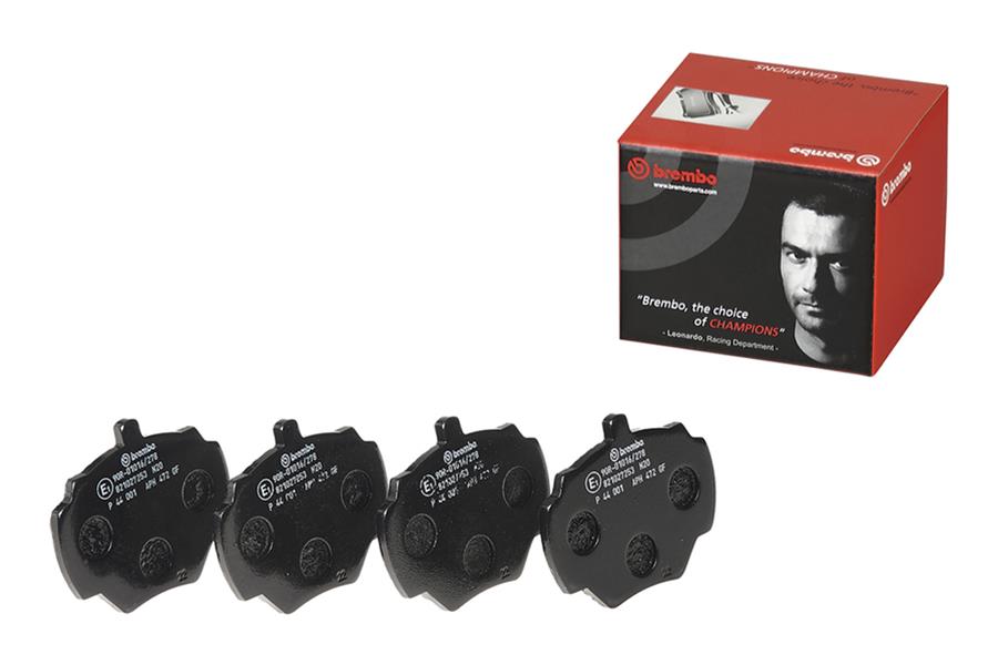 Brembo Low-Met Brake Pads P44001 Pads, Brembo, Semi-Metallic, Integrally Molded, Shims, Land Rover, Set thumbnail 5