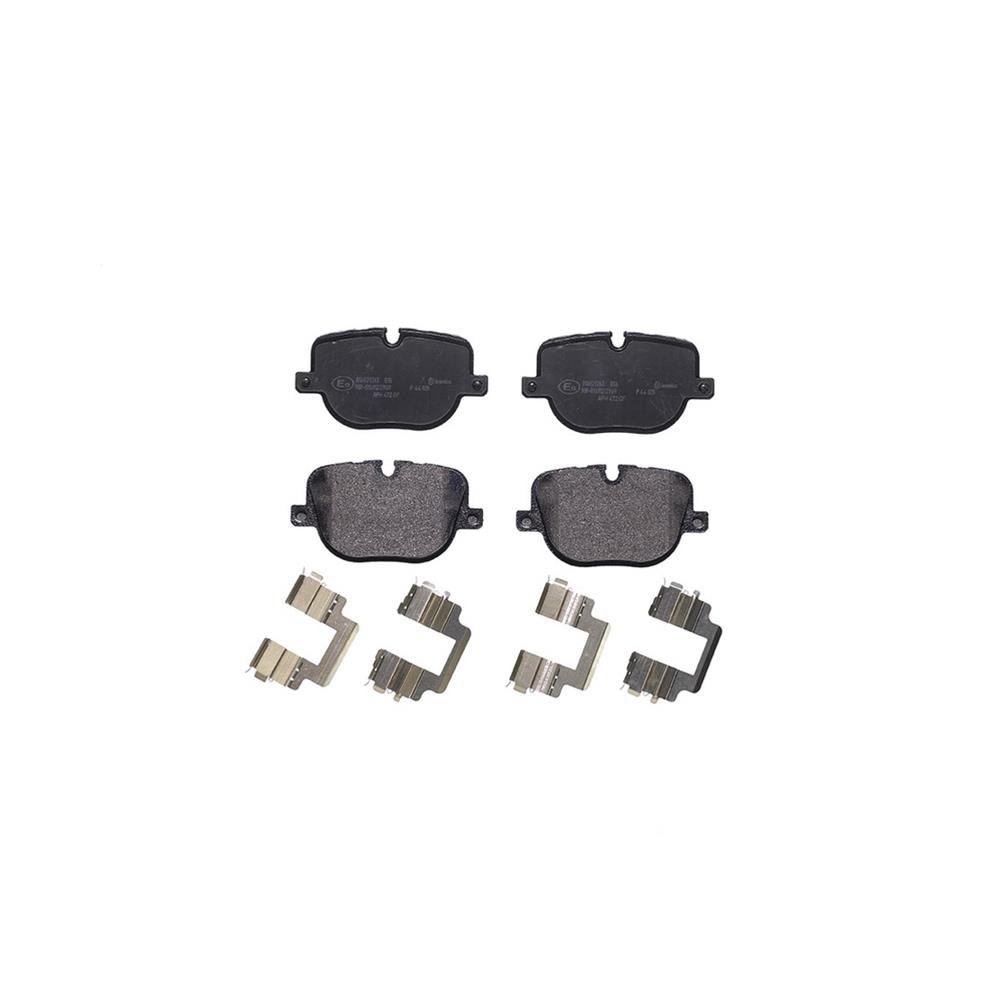 Brembo Low-Met Brake Pads P44025 Pads, Brembo, Semi-Metallic, Integrally Molded, Shims, with Hardware, Land Rover, Set thumbnail 3