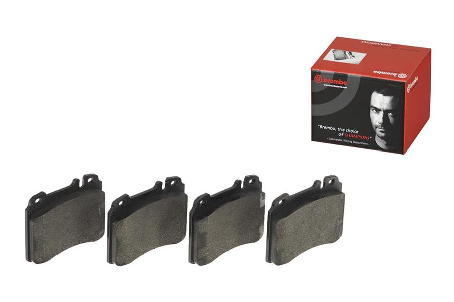 Brembo Low-Met Brake Pads P50022 Pads, Low-Met, Semi-metallic, Integrally Molded, Shims, Front, Mercedes-Benz, Set thumbnail 5