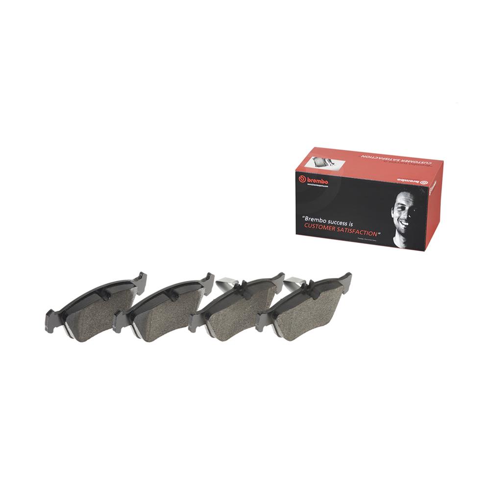 Brembo Low-Met Brake Pads P50023 Pads, Brembo, Semi-Metallic, Integrally Molded, Shims, Mercedes-Benz, Set thumbnail 2