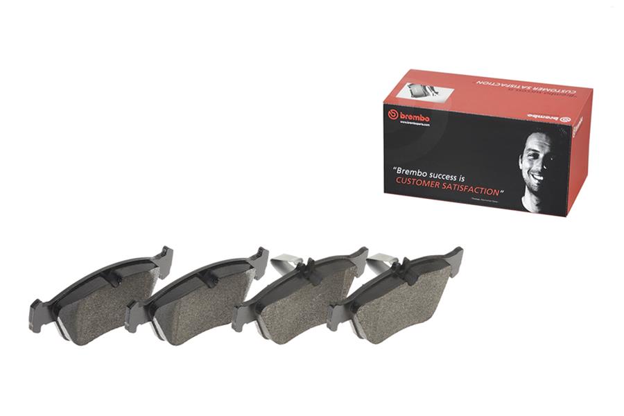 Brembo Low-Met Brake Pads P50023 Pads, Brembo, Semi-Metallic, Integrally Molded, Shims, Mercedes-Benz, Set thumbnail 6