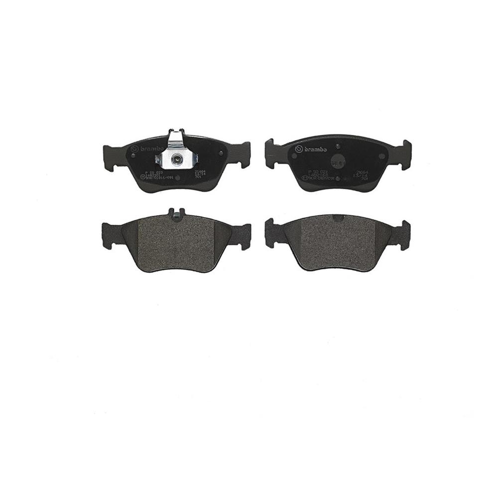 Brembo Low-Met Brake Pads P50023 Pads, Brembo, Semi-Metallic, Integrally Molded, Shims, Mercedes-Benz, Set thumbnail 3