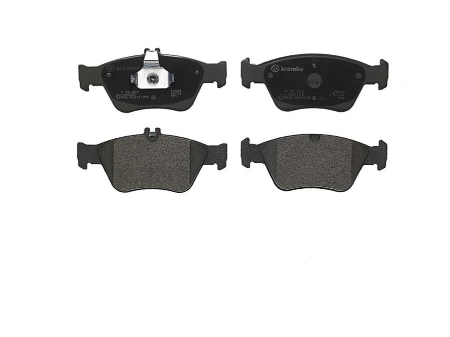 Brembo Low-Met Brake Pads P50023 Pads, Brembo, Semi-Metallic, Integrally Molded, Shims, Mercedes-Benz, Set thumbnail 4