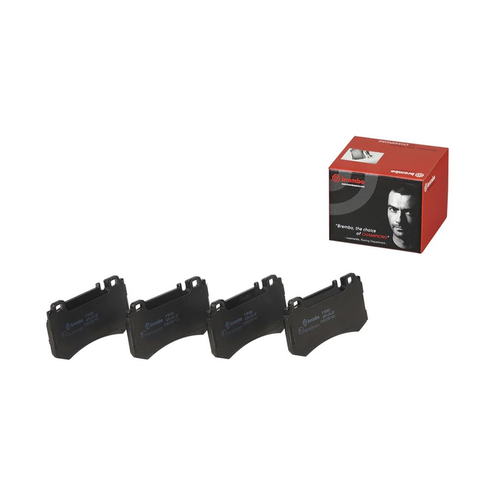 Brembo Low-Met Brake Pads P50061 Pads, Brembo, Semi-Metallic, Integrally Molded, Shims, Mercedes-Benz, Set