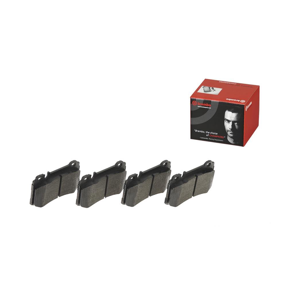Brembo Low-Met Brake Pads P50061 Pads, Brembo, Semi-Metallic, Integrally Molded, Shims, Mercedes-Benz, Set thumbnail 2