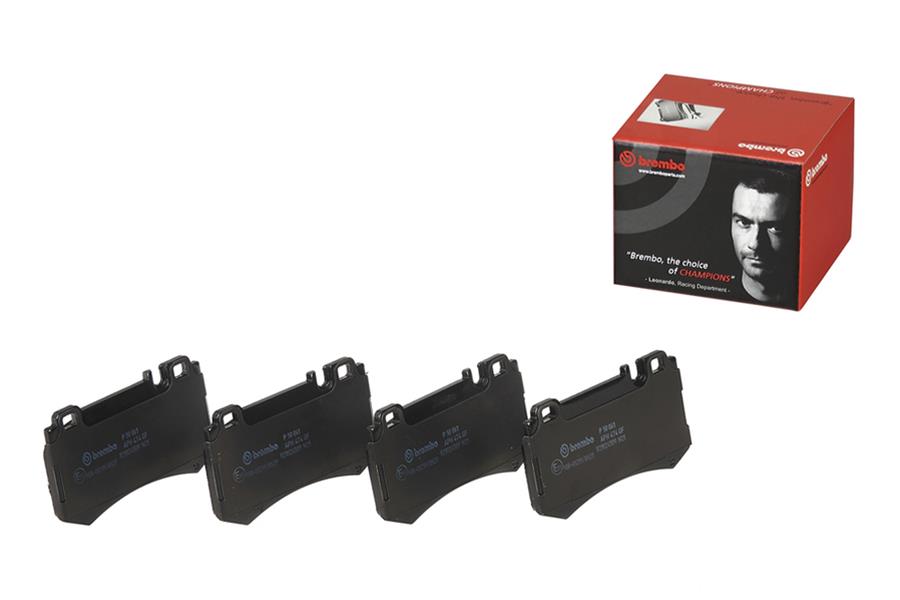 Brembo Low-Met Brake Pads P50061 Pads, Brembo, Semi-Metallic, Integrally Molded, Shims, Mercedes-Benz, Set thumbnail 6