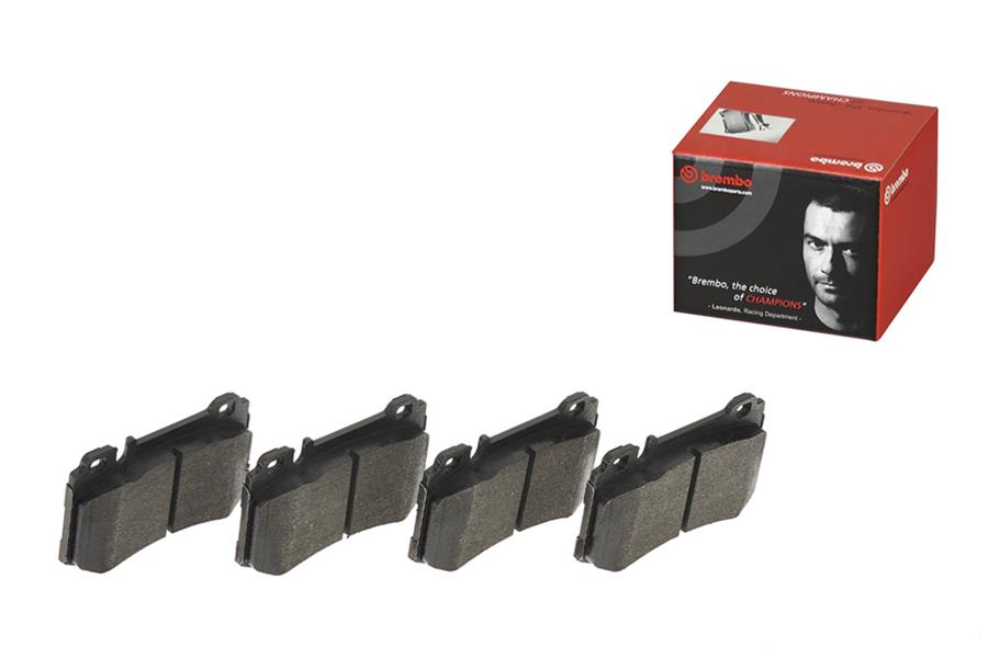 Brembo Low-Met Brake Pads P50061 Pads, Brembo, Semi-Metallic, Integrally Molded, Shims, Mercedes-Benz, Set thumbnail 5