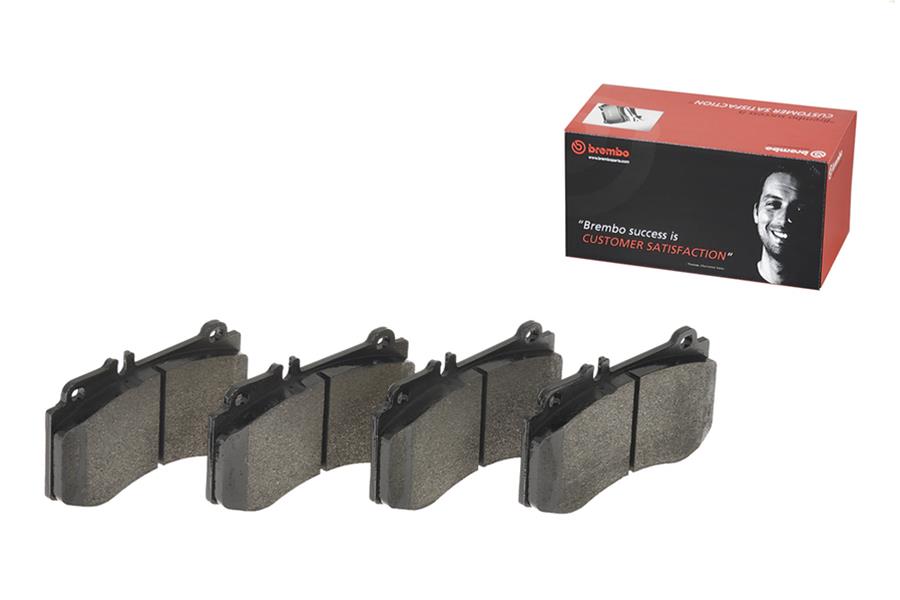 Brembo Low-Met Brake Pads P50087 Pads, Brembo, Semi-Metallic, Integrally Molded, Shims, Mercedes-Benz, Set thumbnail 3