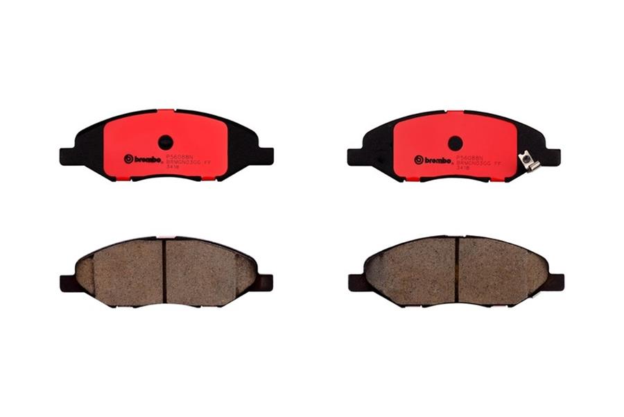 Brembo NAO Ceramic Brake Pads P56088N Pads, Brembo, Ceramic, Integrally Molded, Shims, For Nissan, Set thumbnail 2
