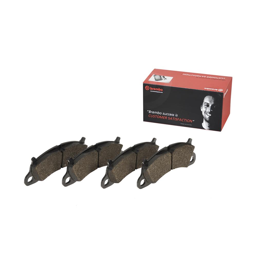 Brembo Low-Met Brake Pads P65025 Pads, Brembo, Semi-Metallic, Integrally Molded, Shims, Porsche, Set thumbnail 3