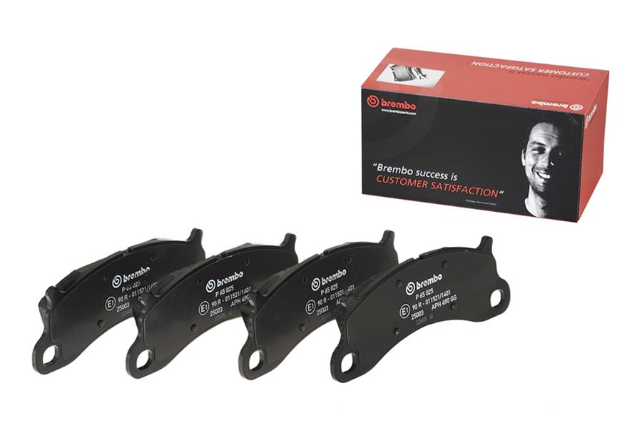 Brembo Low-Met Brake Pads P65025 Pads, Brembo, Semi-Metallic, Integrally Molded, Shims, Porsche, Set thumbnail 6