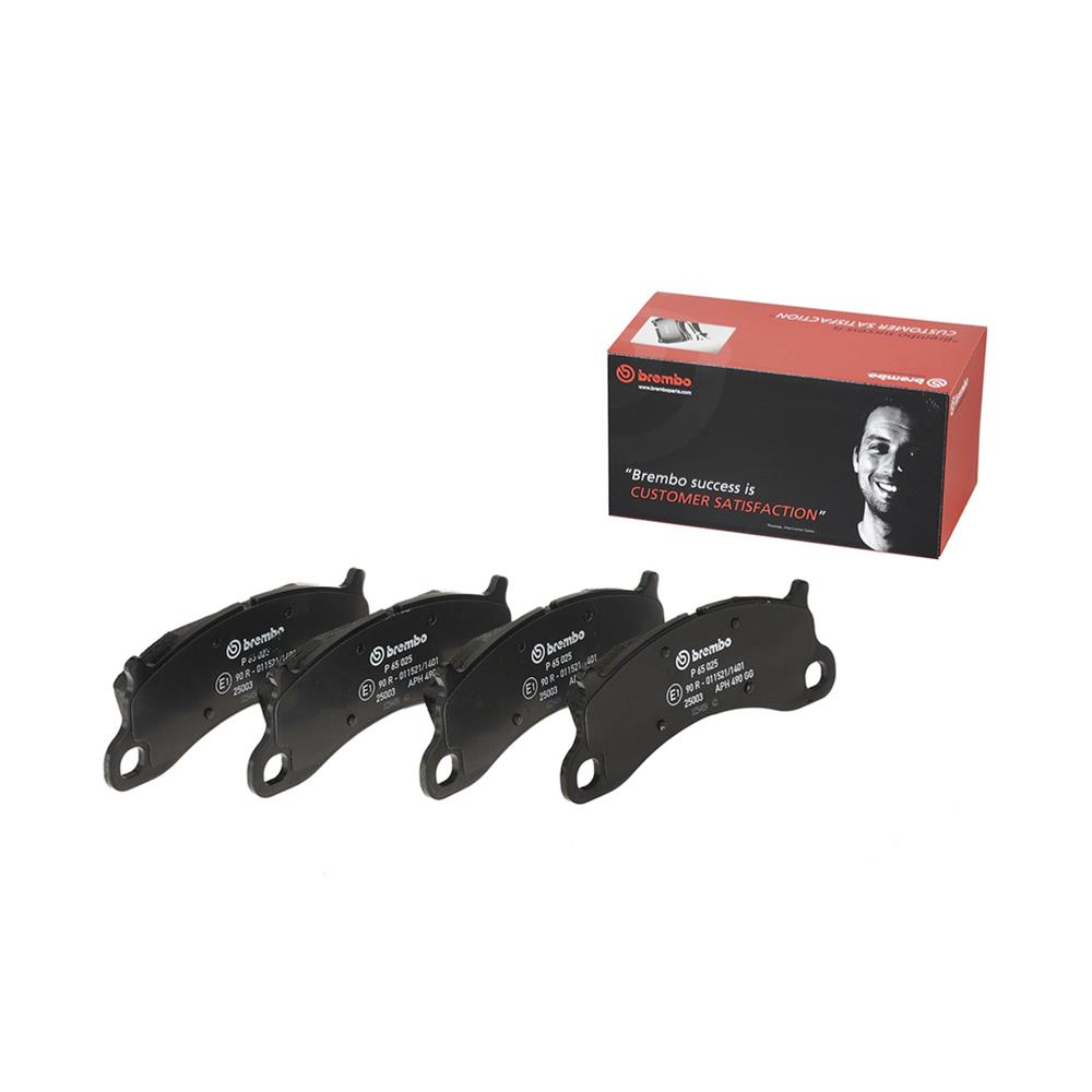 Brembo Low-Met Brake Pads P65025 Pads, Brembo, Semi-Metallic, Integrally Molded, Shims, Porsche, Set thumbnail 2