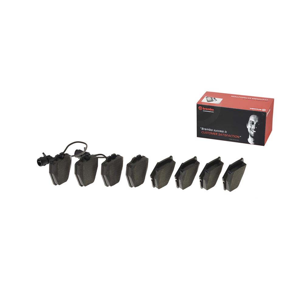 Brembo Low-Met Brake Pads P85054 Pads, Brembo, Semi-Metallic, Integrally Molded, Shims, Audi, Set thumbnail 3