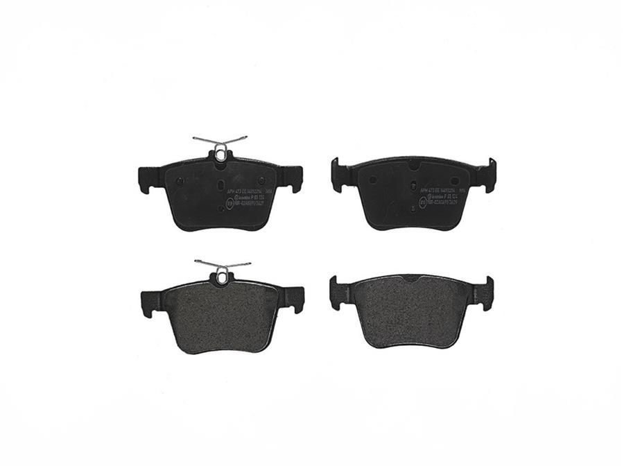 Brembo Low-Met Brake Pads P85124 Pads, Brembo, Semi-Metallic, Integrally Molded, Shims, Audi, Set thumbnail 4