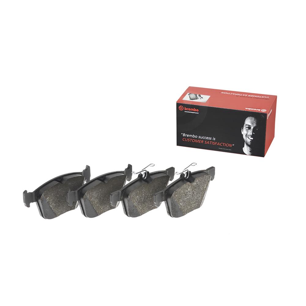 Brembo Low-Met Brake Pads P85124 Pads, Brembo, Semi-Metallic, Integrally Molded, Shims, Audi, Set thumbnail 2