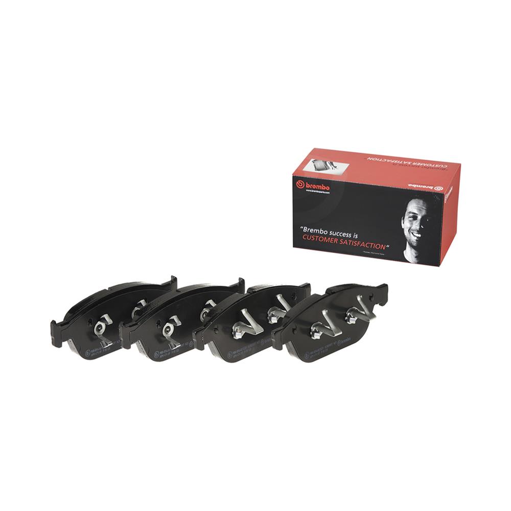 Brembo Low-Met Brake Pads for 2012-2018 A8 QUATTRO, 2014-2017 SQ5 - P85128 Pads, Brembo, Semi-Metallic, Integrally Molded, Shims, Audi, Set