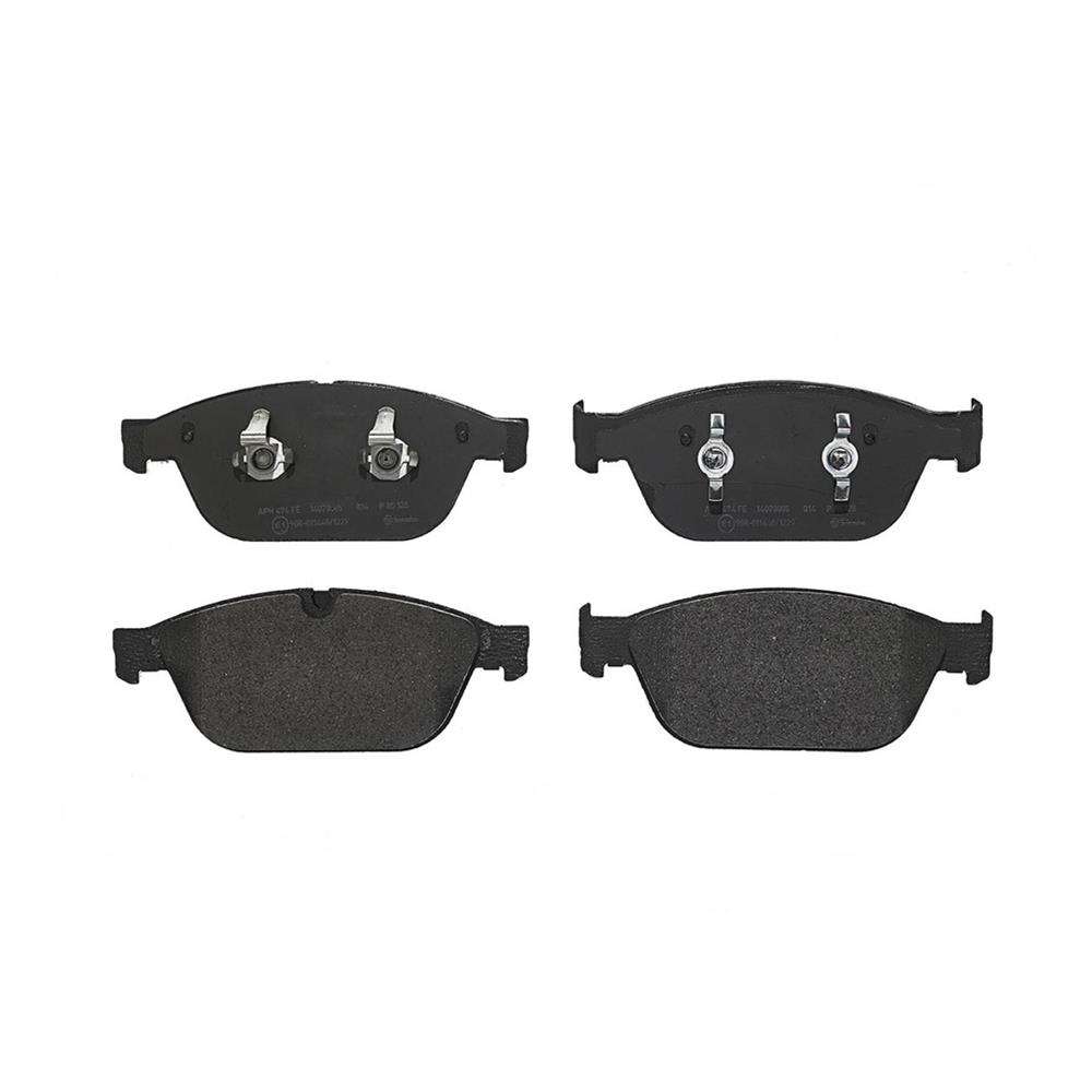 Brembo Low-Met Brake Pads for 2012-2018 A8 QUATTRO, 2014-2017 SQ5 - P85128 Pads, Brembo, Semi-Metallic, Integrally Molded, Shims, Audi, Set thumbnail 3
