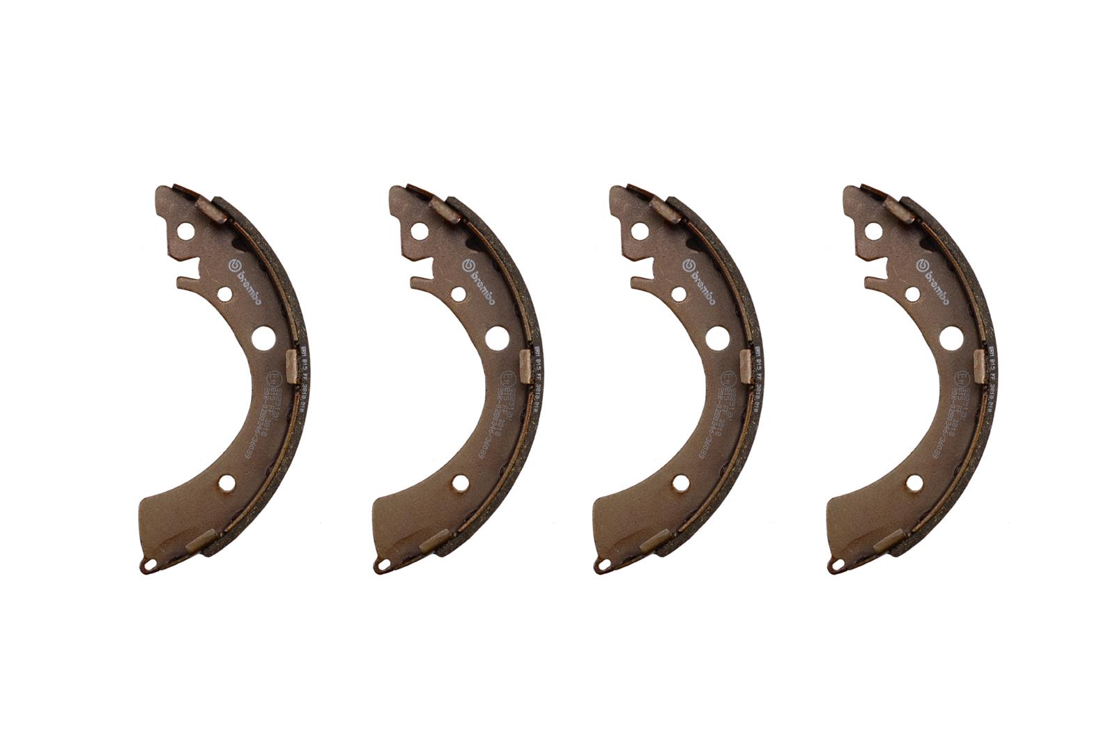 Brembo Original Equipment Brake Shoes S28512N Shoes, Equipment, Bonded, Organic, for use on Honda®, Set