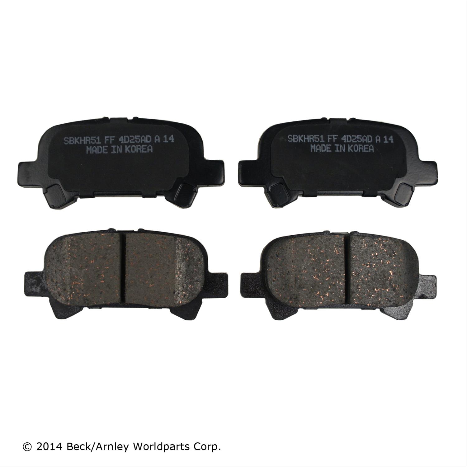 Beck/Arnley 089-1647 Beck/Arnley OE Disc Brake Pads | Summit Racing