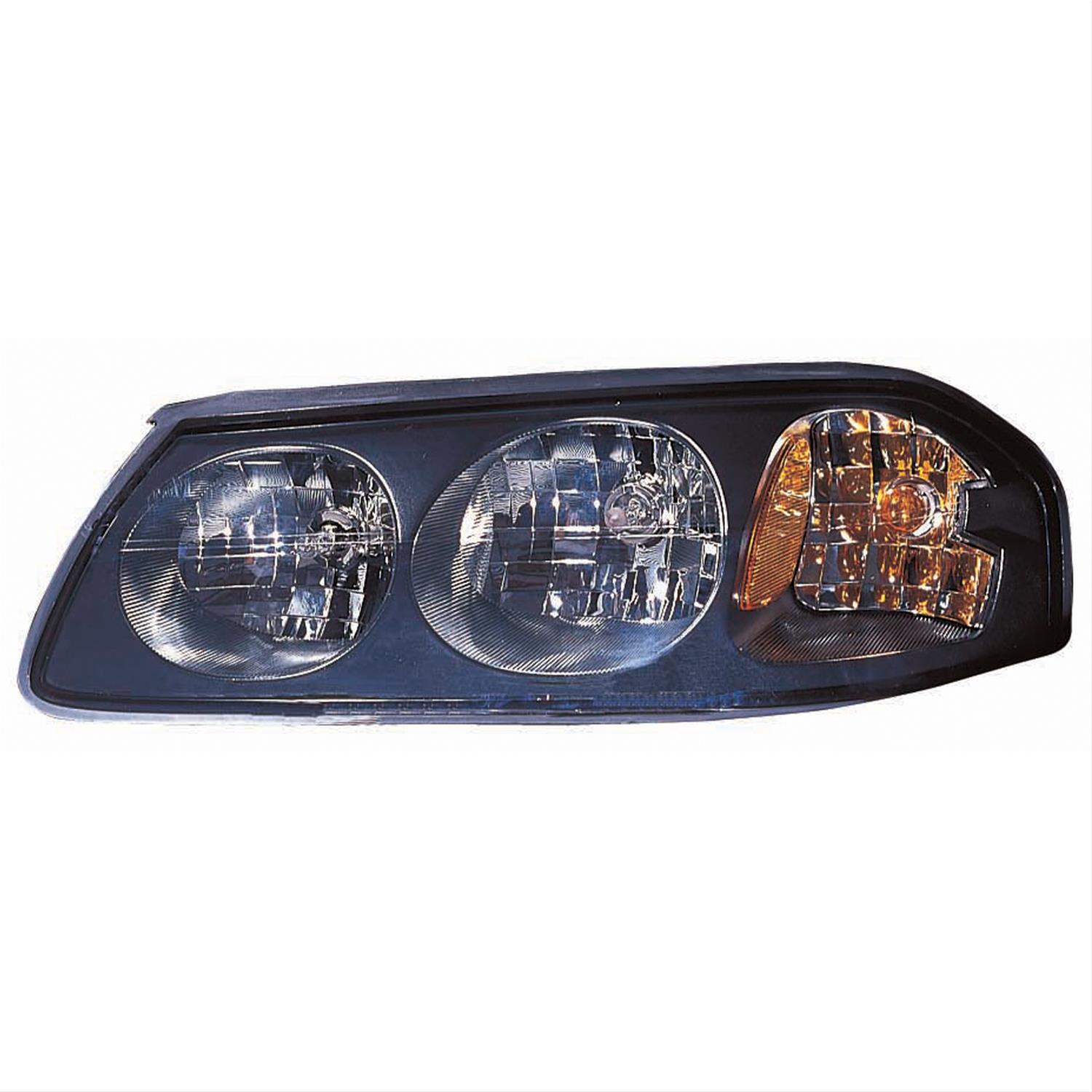 2000 - 2005 Chevy Impala Euro Style DRL Headlights - Black, image size:1500x1500
