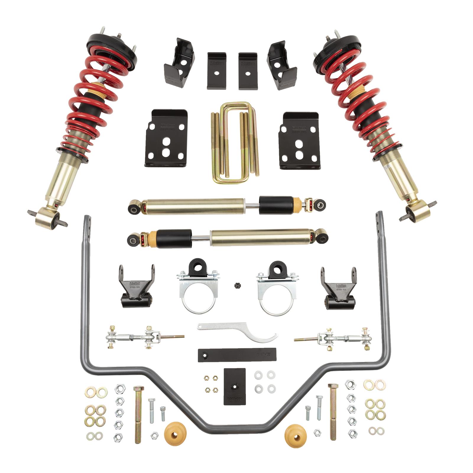 Belltech Performance Handling PLUS Kits 1000HKP Suspension Package, PLUS, Front/Rear, Drop, Ford, Kit thumbnail 2