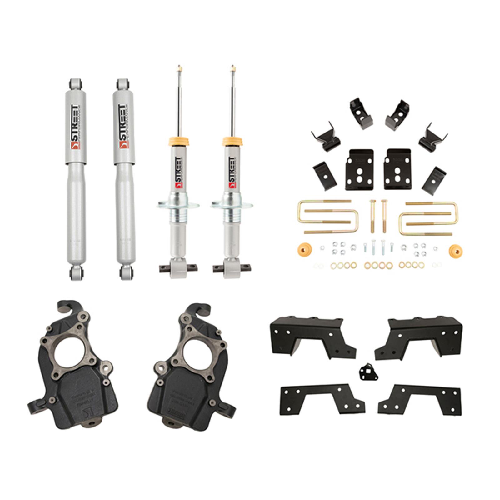 Belltech Suspension Lowering Kits 1008SP LOWERING KIT, 15-20 Ford F150 (All Cabs) Short Bed 1" to -5" F/6" R W/ Street Performance Shocks