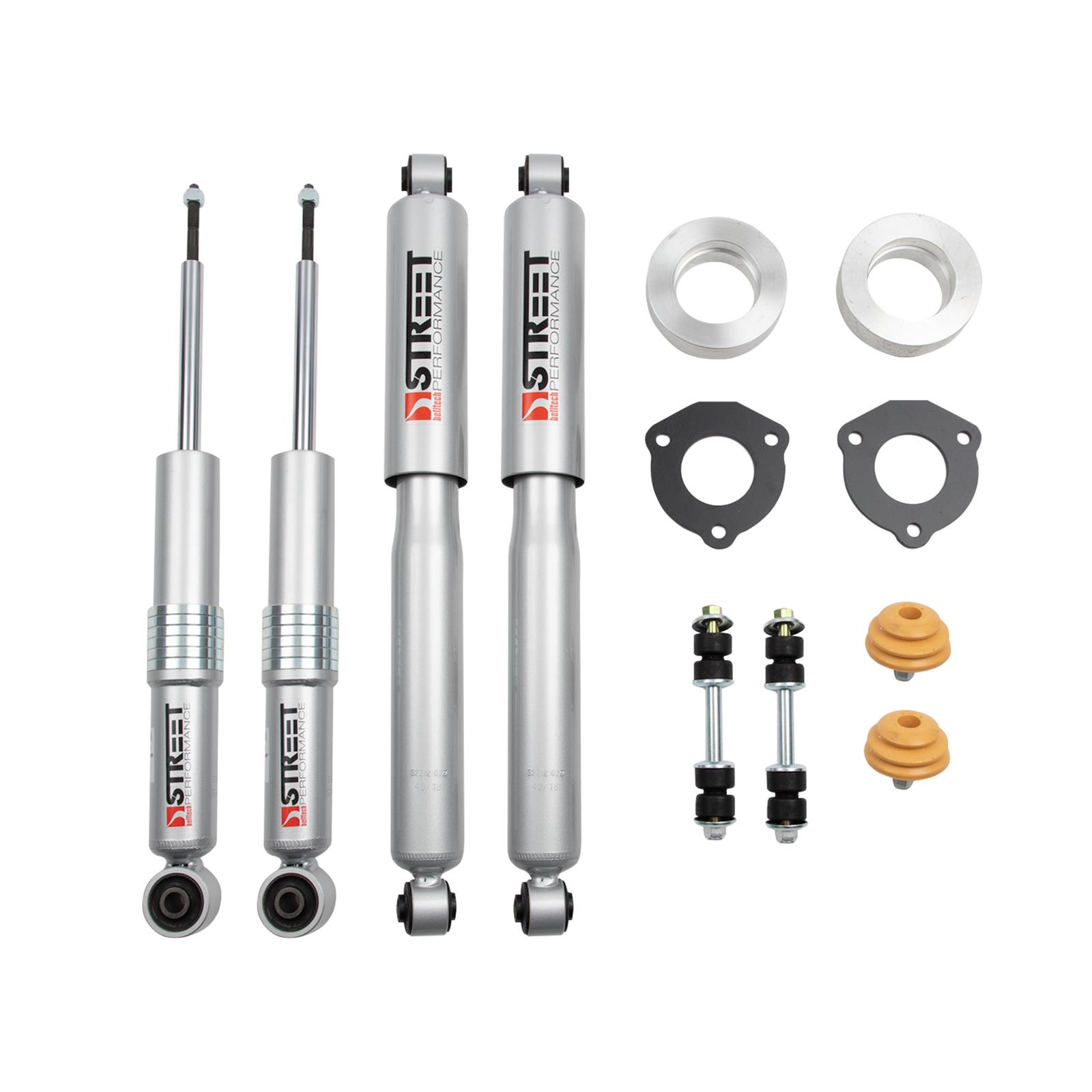 Belltech Leveling Kits 1022SP Suspension Kit, Front, Spacers, Shocks, Chevy, GMC, Kit