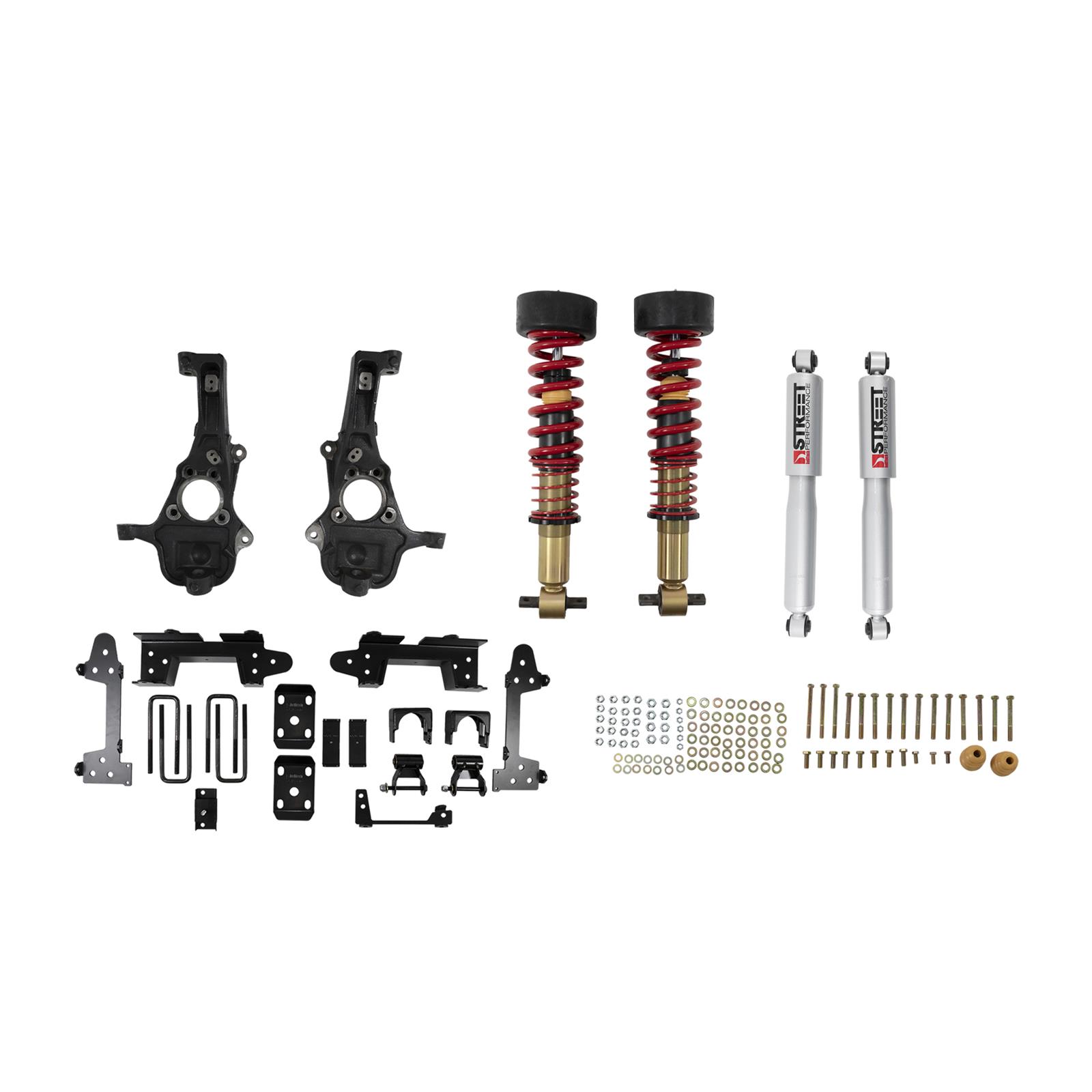 Belltech Lowering Kits 1040SPC Kit, Spindle/Flip Kit, 2-4 in. Front, 6 in. Rear, Chevy, GMC, Kit thumbnail 5