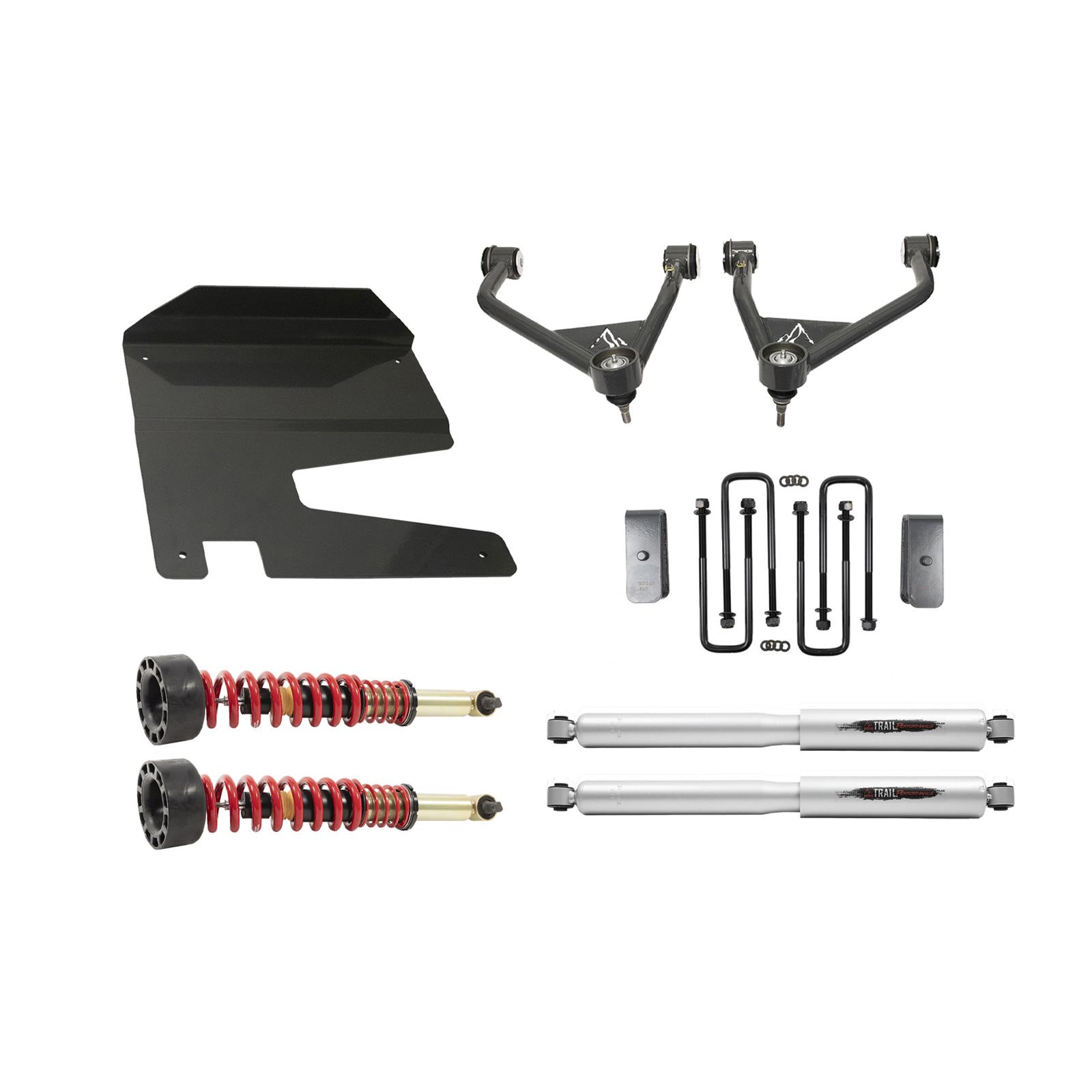 Belltech Suspension Lift Kits for 2019-2025 SIERRA 1500, SILVERADO 1500 - 150212TPC Kit, 4 in., 4WD, Trail Performance Coilovers, Chevy, GMC, Kit