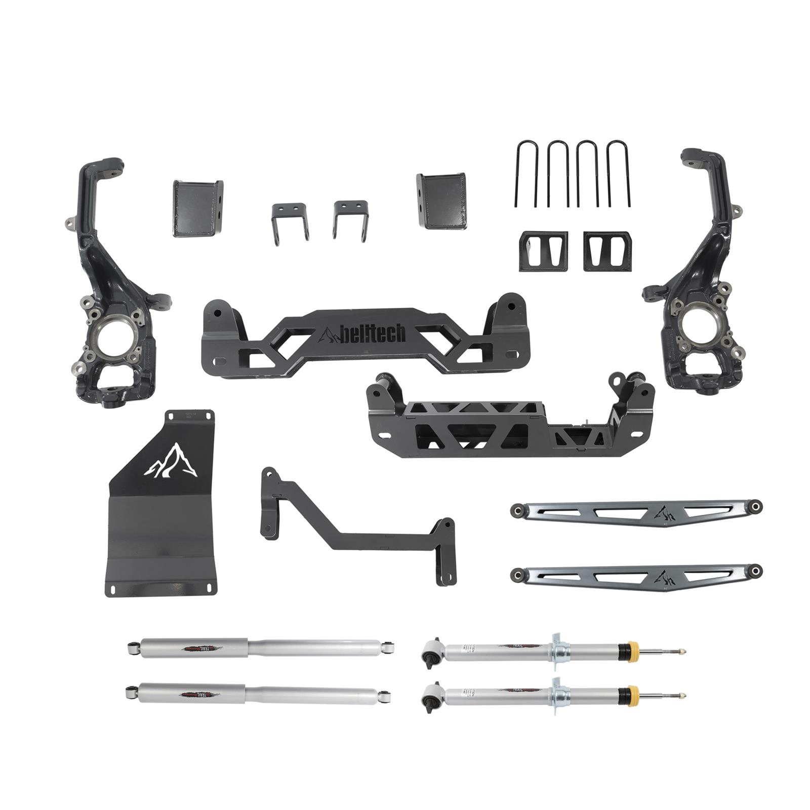 Belltech - Suspension Leveling & Lift Kits for 2021-2025 F-150 152510TP LIFT KIT; 2021 Ford F150 4wd (All Cabs) 6"-7"