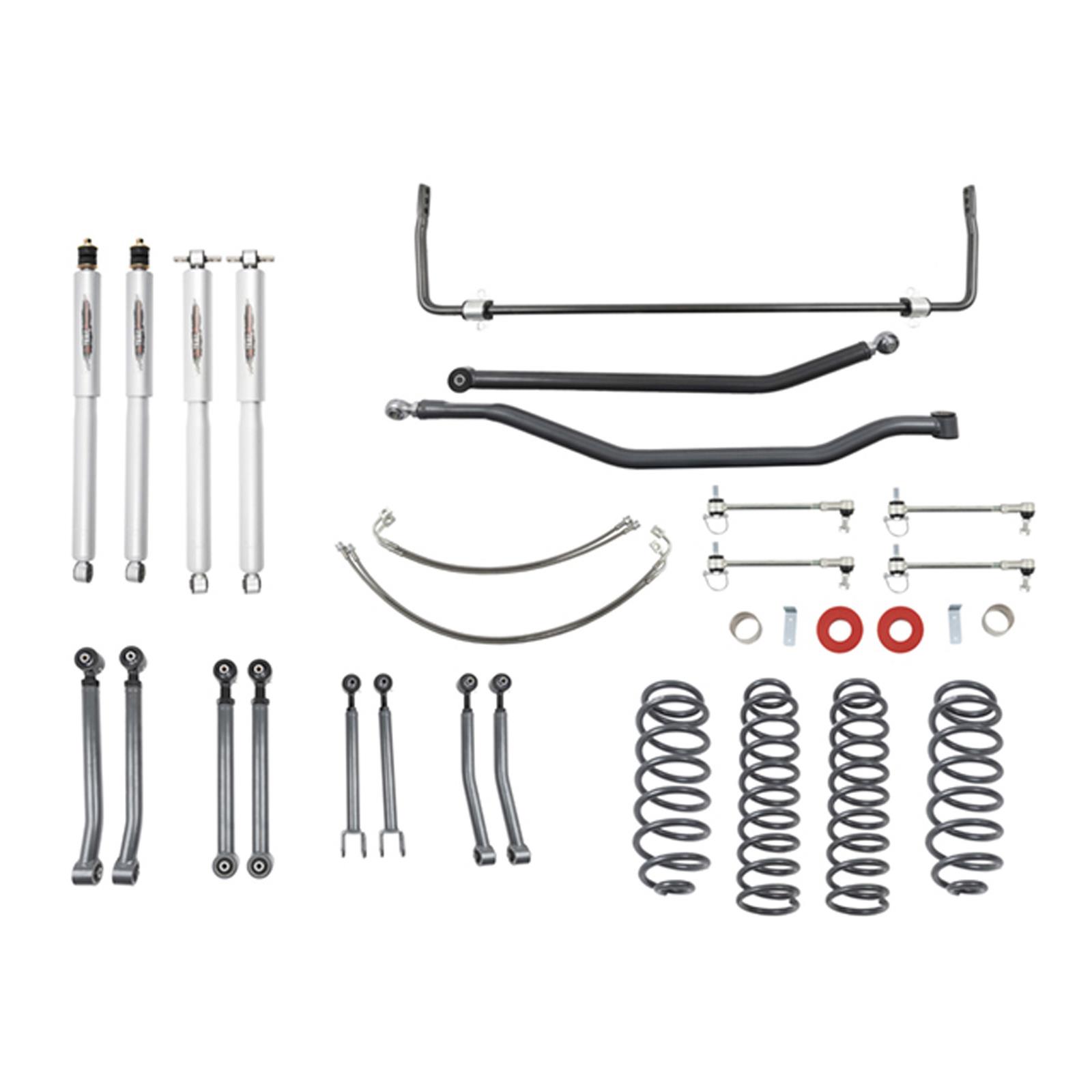 Belltech Lift Kits 153201TPS Suspension Kit, Coil Spring/Coil Spring, 4 in. Lift, with Rear Sway Bar, Jeep, Wrangler, JK, Kit