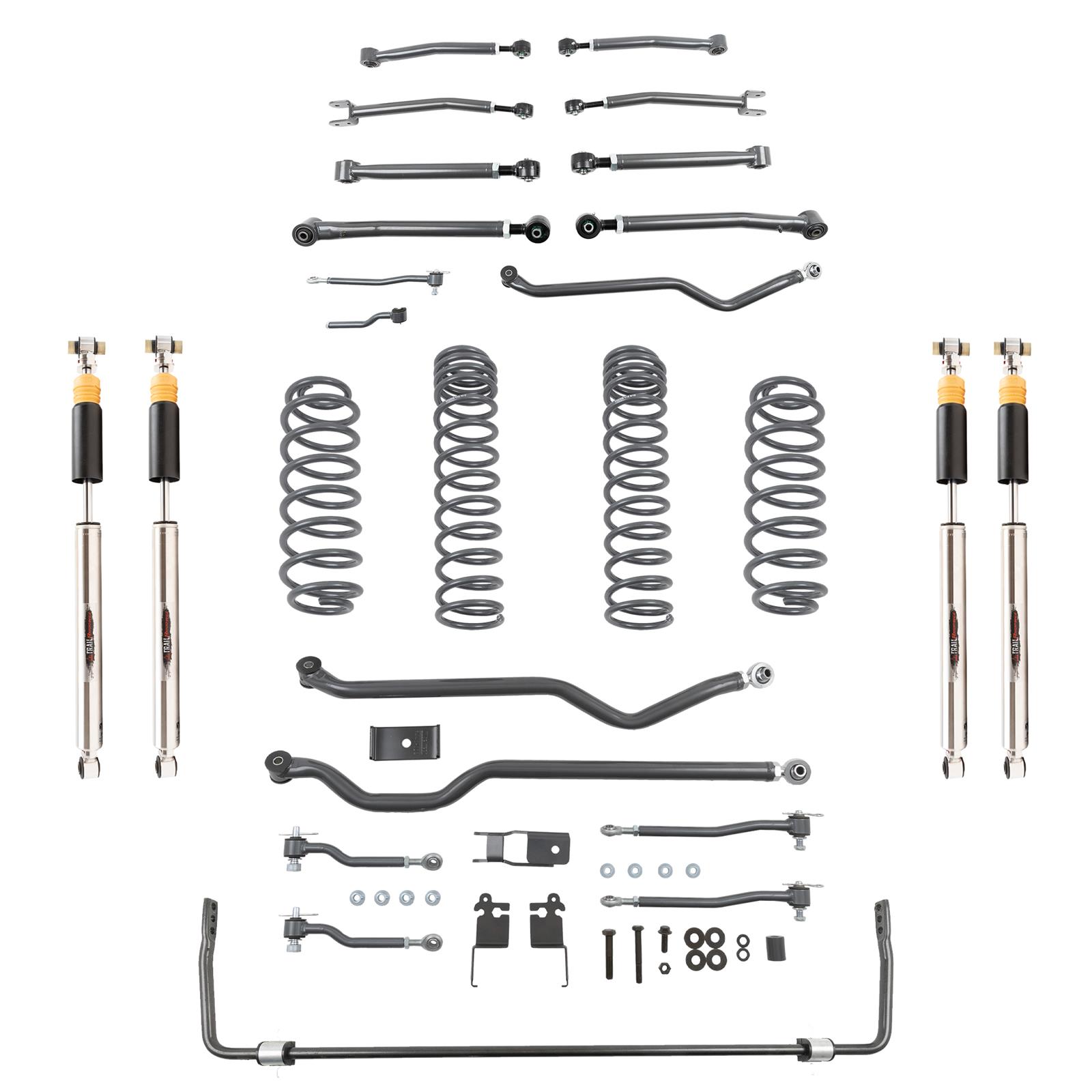 Belltech Suspension Lift Kits for 2020-2023 WRANGLER - 153204HKP Kit, 4 in., Trail Performance Shocks, Sway Bar, 4WD, Jeep, Wrangler, Kit