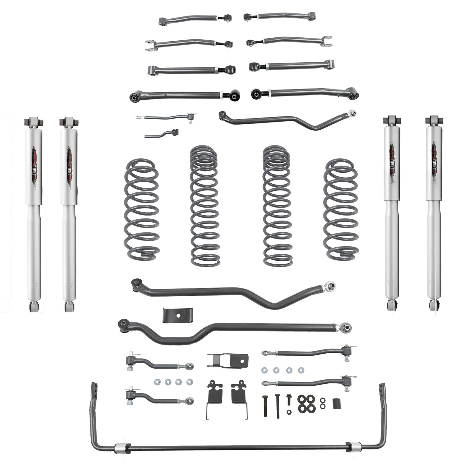 Belltech Suspension Lift Kits for 2020-2023 WRANGLER - 153204TPS Kit, 4 in., Trail Performance Shocks, Sway Bar, 4WD, Jeep, Wrangler, Kit