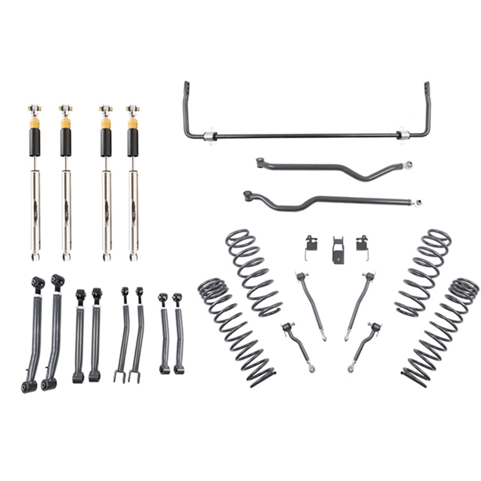 Belltech Lift Kits 153205HKP Suspension Kit, Coil Spring/Coil Spring, 4 in. Lift, with Adjustable Shocks, Jeep, Wrangler, JL, Kit