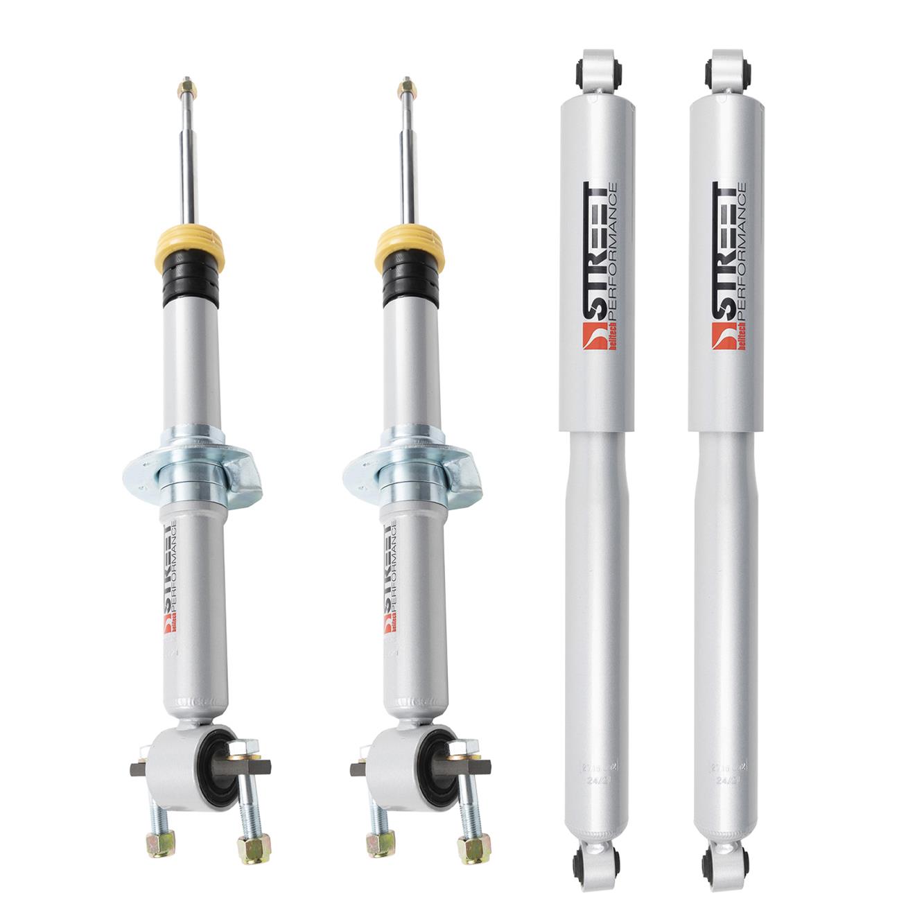 Belltech Street Performance OEM Shock Kits for 2021-2025 F-150 - OE9697 Shocks and Struts, Kit, 2 in. Powdercoated Body, 35mm Valves, 15mm Piston Rod, Vulcanized Bushings, Ford, RWD, Set of 4