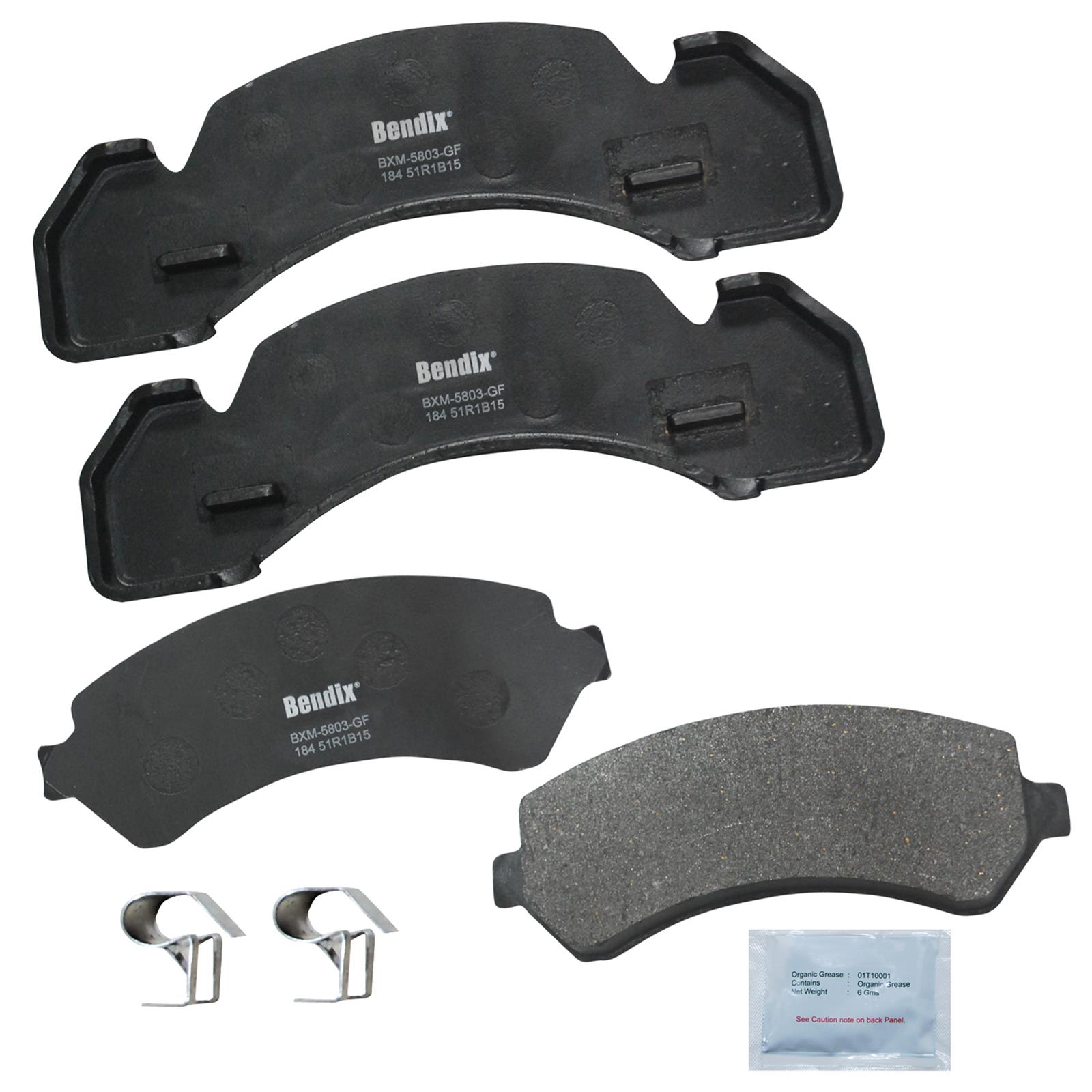 Bendix Brakes MKD184FM Bendix Brakes Fleet MetLok Brake Pads