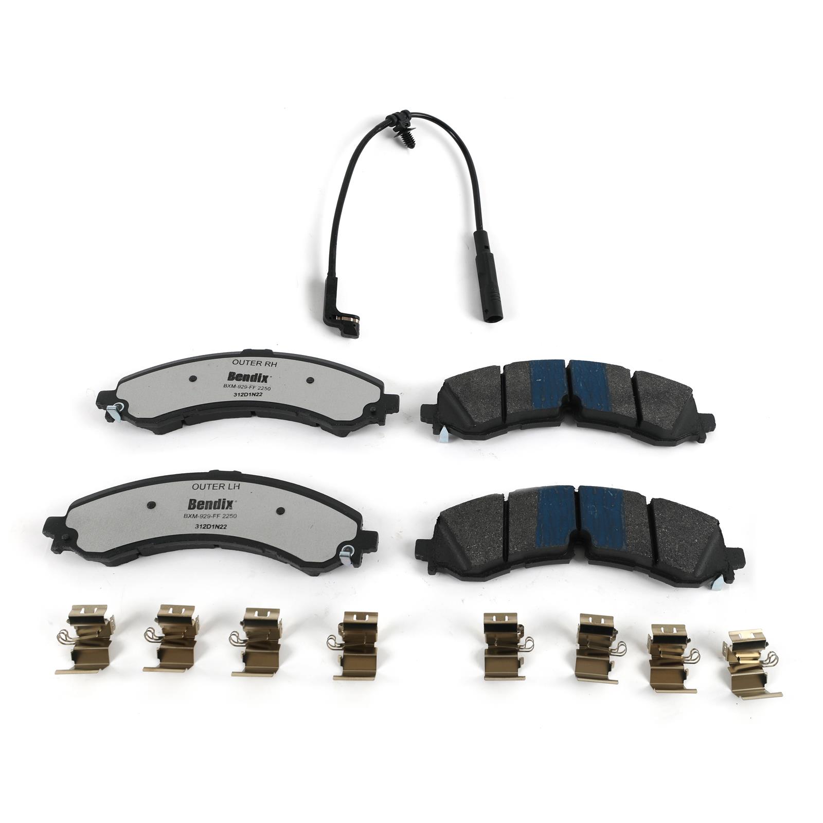 Bendix Brakes MKD2250FM Bendix Brakes Fleet MetLok Brake Pads