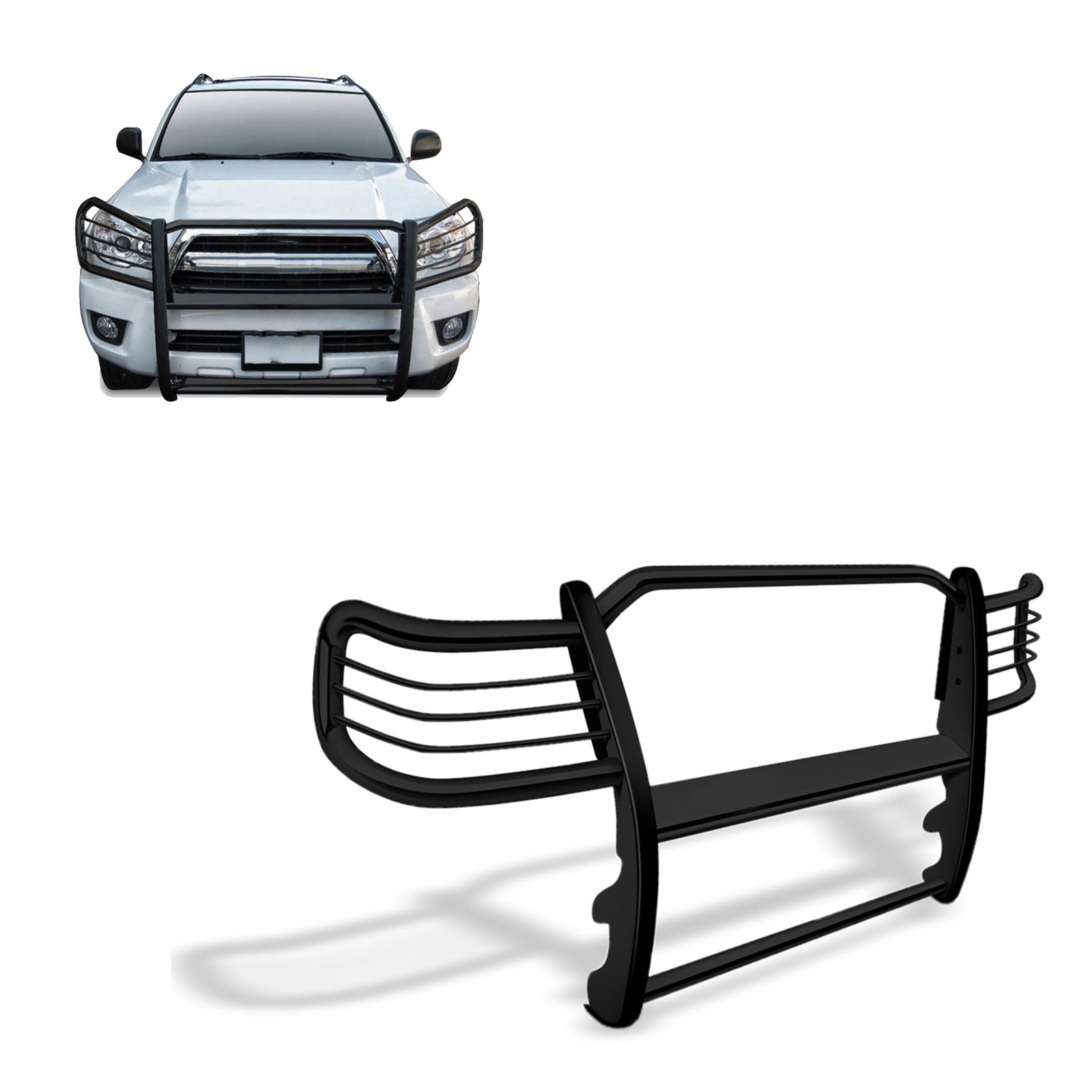 Black Horse Off Road Grille Guard / Brush Guard For 2003-2009 Lexus GX470 - Modular Steel, Black