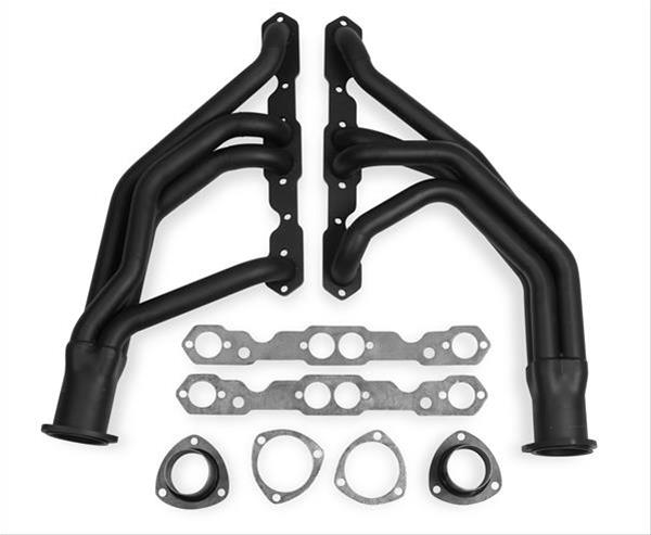Flowtech Headers 11110FLT Headers, Long Tube, Steel, Painted, Chevy, Small Block, Pair thumbnail 2